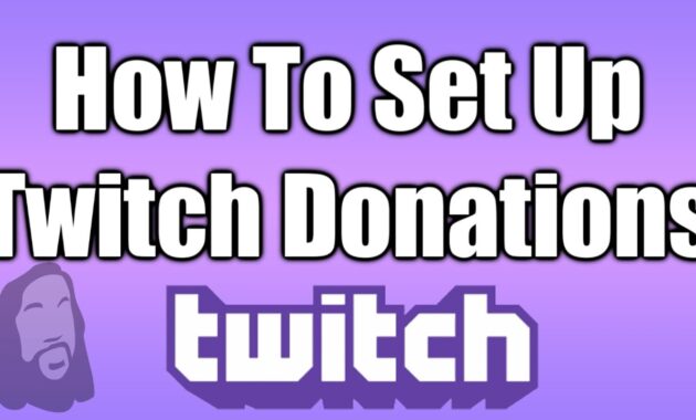 How to set up donations on twitch