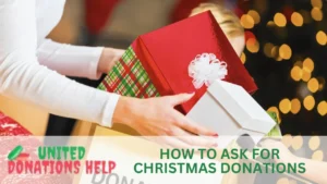 how to ask for christmas donations